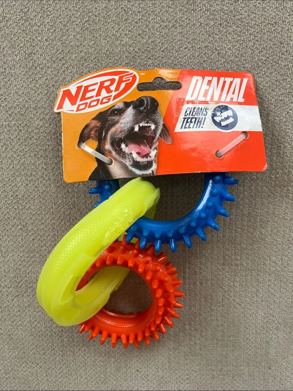Dental Chew Rings - Yellow, Blue, Orange